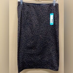 Liverpool Bia Knit Pencil Skirt Animal Print Size 4 NWT
